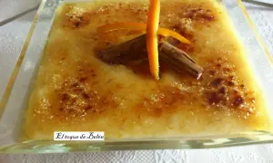 Delicioso arroz con leche asturiano, cremoso y con un toque de canela y naranja.