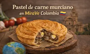 Pastel de carne murciano, un manjar que cruza el Atlántico hasta MiraVe Colombia. ¡Un viaje de sabor!