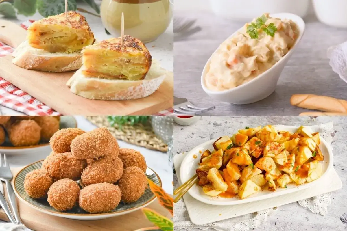 Tortilla espa&ntilde;ola, croquetas, ensaladilla y patatas bravas. Un picoteo f&aacute;cil y r&aacute;pido para disfrutar.
